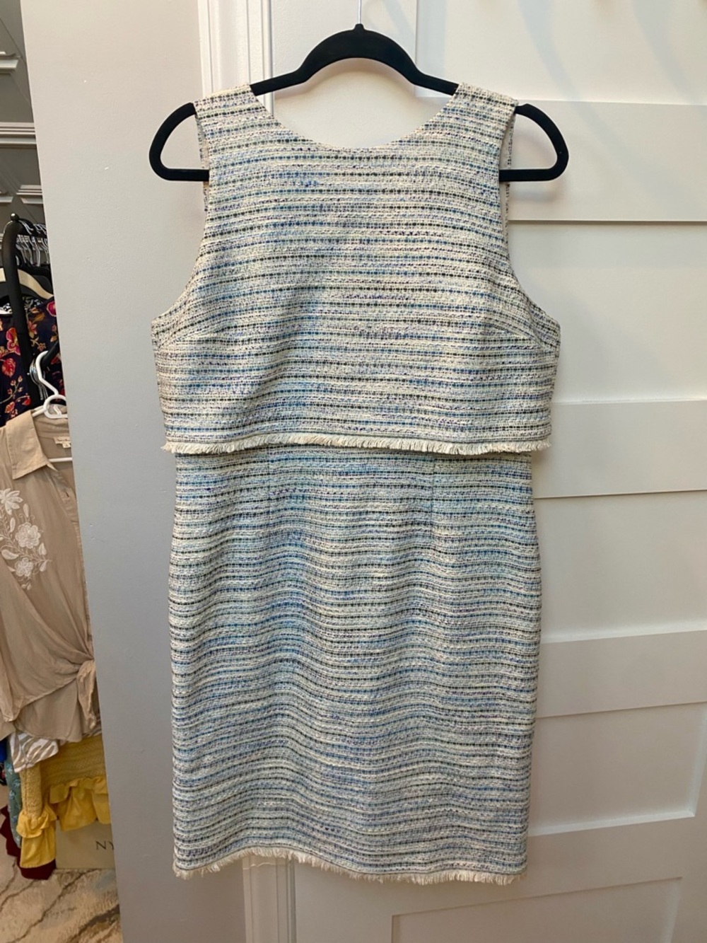 Tweed business casual mini dress by Ann Taylor - Picture 2 of 7
